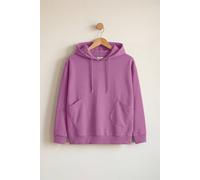 Enorsia Women's Slanty Patch Pocket Hoodie in Pink | Size: 18