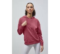 Enorsia Women's Slanty Patch Pocket Hoodie in Red | Size: 18