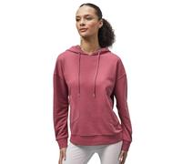 Enorsia Womens Slanty Patch Pocket Hoodie - Oversized Loose Fit, Drop Shoulder Design, Jersey Lined Drawstring Hood, Ribbed Cuffs for Ultimate Comfort (UK, Numeric, 10, Regular, Regular, Red)