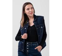 Enorsia Women's Sleeveless Button Up Denim Jacket in Blue | Size: 16 Enorsia Blue 16