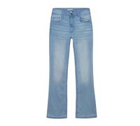 Enorsia Womens Slim Shape Boot Cut Jeans with Stretchy and Super Soft Denim Fabric, 5 Pockets, Double Button Fastening and Zip Fly Closure (Light Blue,12)