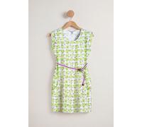 Enorsia Women's Soft Jersey Belted Printed Tops in Green | Size: 8 Enorsia Green 8