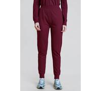 Enorsia Women's Soft Waffle Jersey Joggers in Maroon | Size: 8
