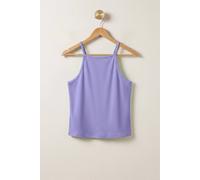 Enorsia Women's Square Neck Ribbed Vest | in Purple | Size: 16