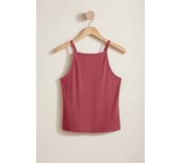 Enorsia Women's Square Neck Ribbed Vest | in Red | Size: 12