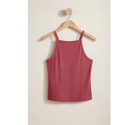 Enorsia Women's Square Neck Ribbed Vest in Red | Size: 14 Enorsia Red 14