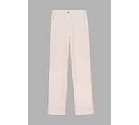 Enorsia Women's Straight Leg Trousers in White | Size: 16