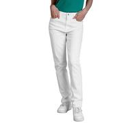 Enorsia Womens Straight Leg White Jeans High Waist Cotton Stretch Denim Pants Regular Fit White Denim Jeans for Women (UK, Numeric, 14, Regular, Regular)