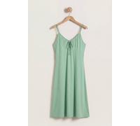 Enorsia Women's Strappy Jersey Midi Nightdress | in Green | Size: 18