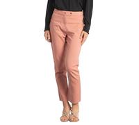 Enorsia Womens Stretch Slim Side Zip Pocket Cropped Trousers - Skinny Fit, Cotton-Polyester Blend, Ankle Length, Golden Button (UK, Numeric, 18, Regular, Regular, Khaki)