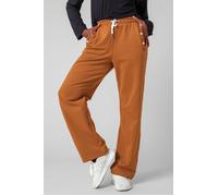 Enorsia Women's Stretchy Embroidery Design Details Trousers in Orange | Size: 14 Enorsia Orange 14