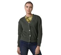 Enorsia Womens Stylish Long-Sleeve Knitted Cardigan with Front Buttons, Cozy Fabric & Rib Cuffs - Versatile Casual Wear (UK, Numeric, 14, Regular, Regular, Green)