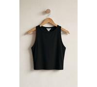 Enorsia Women's Super Soft Cropped Tank Top in Black | Size: 14 Enorsia Black 14