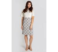 Enorsia Women's Textured Jersey Mini Dress in White | Size: 12 Enorsia White 12