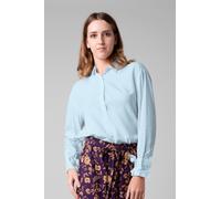 Enorsia Women's Tie-Cuff LS Viscose Shirt in Blue | Size: 18 Enorsia Blue 18