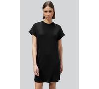 Enorsia Women's Turn-Up Sleeve Patch Lace Jersey Tops in Black | Size: 14 Enorsia Black 14