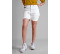Enorsia Women's Turned Hem Stretch Shorts in White | Size: 14 Enorsia White 14