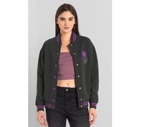 Enorsia Women's Varsity Embroidered Jacket in Grey | Size: 18 Enorsia Grey 18