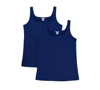Enorsia Womens Vest with 100% Cotton Strap Vest with Square Neck Perfect for Gym (14, Navy)