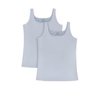 Enorsia Womens Vest with 100% Cotton Strap Vest with Square Neck Perfect for Gym (UK, Numeric, 10, Regular, Regular, Grey)