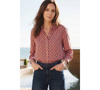 Enorsia Women's Viscose Formal Shirt in Red | Size: 12