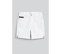 Enorsia Women's White Denim Turned Hem Stretch Shorts | Size: 16 Enorsia White 16
