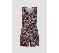 Enorsia Women's Wild Flower Print Playsuit in Black | Size: 10 Enorsia Black 10