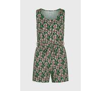 Enorsia Women's Wild Flower Print Playsuit in Green | Size: 10
