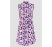 Enorsia Women's Wild Garden Print Collared Shirt Tops in Pink | Size: 12 Enorsia Pink 12