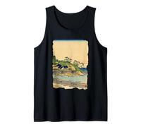 Enoshima in Sagami Province Hokusai Retro Japanese Art Tank Top