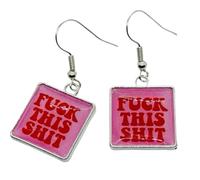 Enough Already, Swear Earrings - Mixed Up Dolly