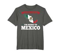 Enough for me I'm Going to Mexico Mexico T-Shirt, Men's Big and Tall, Asphalt Grey, 3X Tall
