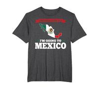 Enough for me I'm Going to Mexico Mexico T-Shirt, Men's Big and Tall, Dark Heather Grey, 3X Tall