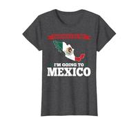 Enough for me I'm Going to Mexico Mexico T-Shirt, Women, Dark Heather Grey, Small