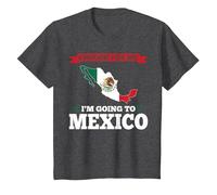 Enough for me I'm Going to Mexico Mexico T-Shirt, Youth, Dark Heather Grey, 3T