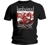 Enough Is Enough Cotton T-Shirt Lamb Of God Black L