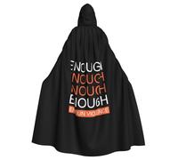 Enough Wear Orange End Gun Violence Halloween Witch Cloak Unisex Hooded Cloak For Festive Party Costume