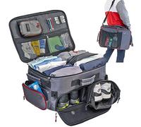 ENPI Golf Boot Organiser - Golf Accessory Organiser & Travel Bag - Car Storage for Golf Accessories, Men's Golf Gear, Locker & Shoe Organiser for Golf Enthusiasts - Grey