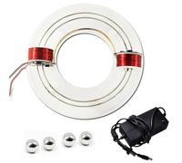 Enpvneer Electromagnetic Cyclotron, 2 Coils Ring Electromagnetic Accelerator, Diy Coil Circular Accelerator, For Experimental Teaching, Scientific, DIY, Gifts, Experiment Equipment