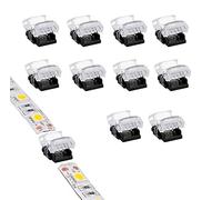 ENQIMAOYI 10pcs 6pin RGBWW LED Strip Connector LED Strip to Strip Connection Use Terminals for Indoor Non-Waterproof 12MM RGB+CCT LED Srip
