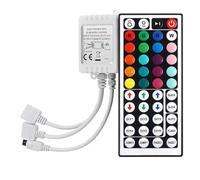 ENQIMAOYI 44 Keys LED Lights Remote Control,Dual Outputs 4 Pin 2 Ports RGB Controler Box Wireless IR Remote Controller for 3528 5050 LED Light Strip