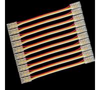 ENQIMAOYI COB LED Strip Connectors,10pcs 3-pin strip to strip Dual End Extension Connectors, for 8mm CCT COB LED Strip light