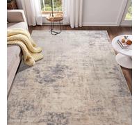 Enqinar 5x7 Area Rugs for Living Room, Machine Washable Rugs Modern Abstract Bedroom Rugs, Soft Non Slip Low Pile Stain Resistant Carpet for Bedroom Under Dining Table Nursery Decor, Beige