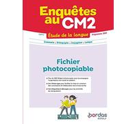 Enquêtes au - Etude de la langue CM2 - 2023 - Fichier photocopiable d'ateliers