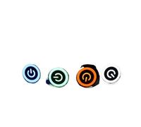 ENRHQENK 1PCS 16mm Waterproof Metal Button Switch LED Light Latching Fixed Instantaneous Car Engine Start Computer Power Supply Red Blue 5V 12V 3-380V(BLUE_12V)