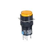 ENRHQENK LA16 push button switch 16MM round with light self-reset/self-locking starting power supply 220V 24V 1NC/1NO(Self-reset 220V-02)