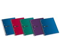 Enri Status - Pack of 5 Notebooks Spiral microperforados, Cap extradura, A4 +, Smooth