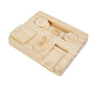Enrichment Toys for Bunny - Small Animal Puzzle Wooden Interactive Foraging Dispenser - Cute Pet Puzzle Toys - for Hamster Indoor Play Home Feeding Pet Mice Rabbits