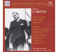 Enrico Caruso - Great Singers-Complete Recordings-Vol. 9 [New CD]