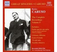 Caruso:V - CARUSO, Enrico: Complete Recordings, Vol. 9